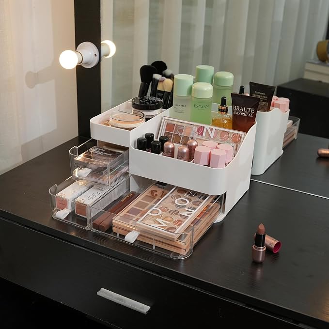 KLGO Makeup Organizer and Storage Cosmetic Display Case - Image 7