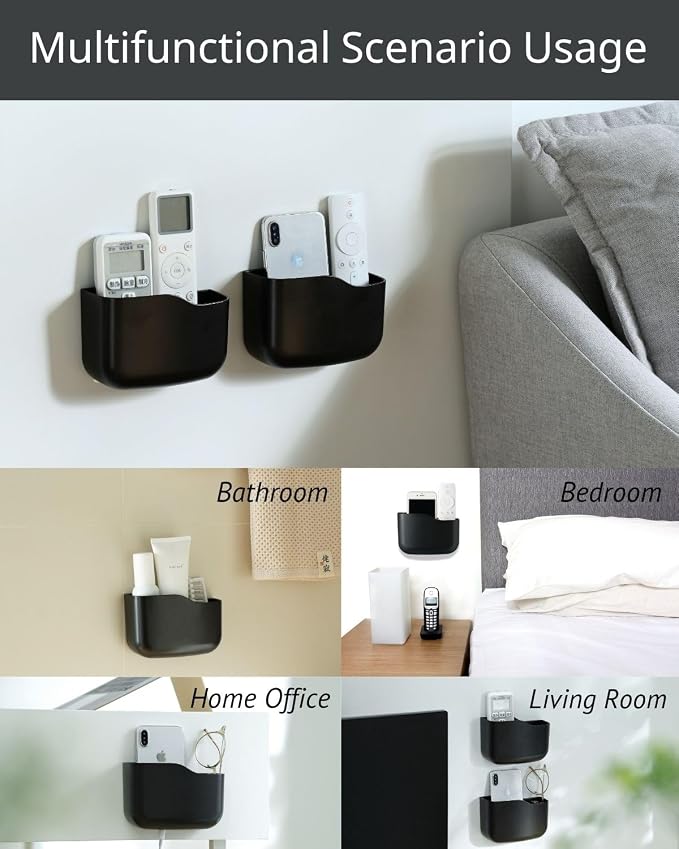 LINFIDITE TV Remote Holder Wall Mount Remote Control Holder - Image 5