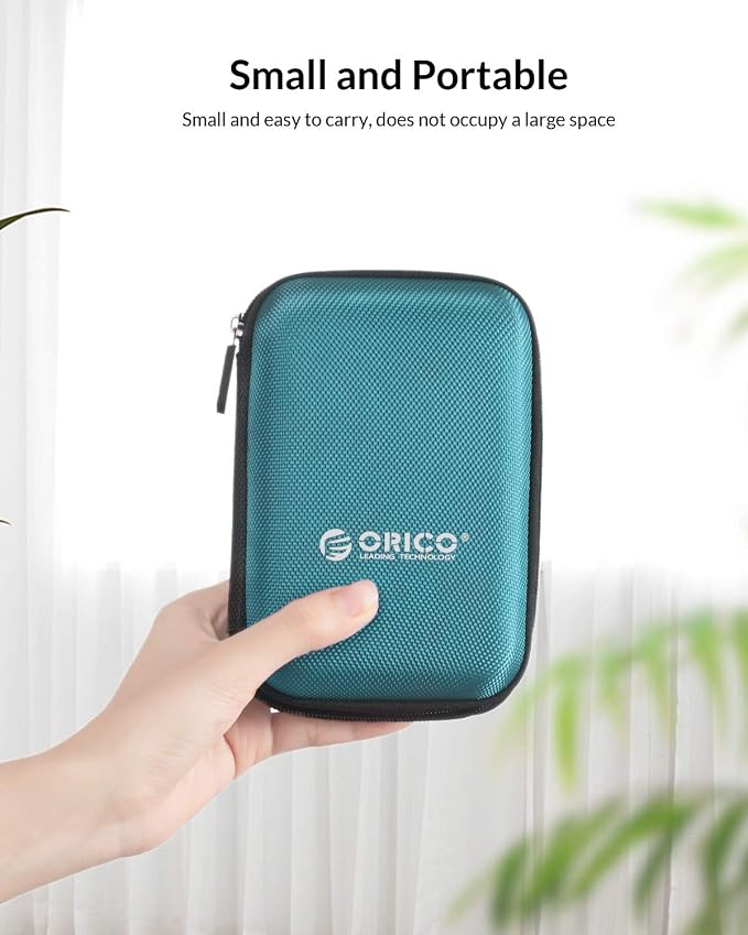 ORICO Hard Drive Case 2.5 inch External Drive Storage Carrying Bag Waterproof - Image 6