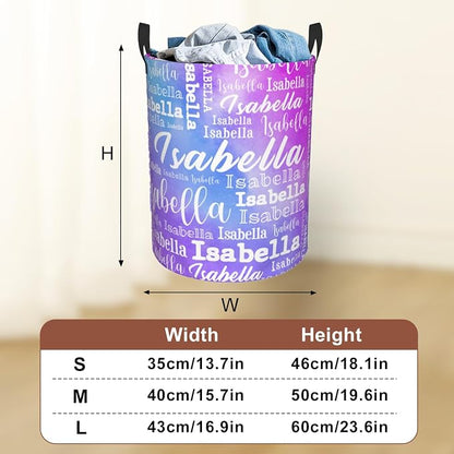Custom Name Laundry Hamper, Personalized Laundry Baskets - Image 3