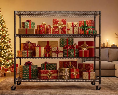 PrimeZone 60" W x 24" D x 76" H Heavy Duty Wire Storage Shelves - Image 8