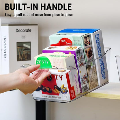 12 PACK Multiuse Clear Plastic Storage Bins - Image 8