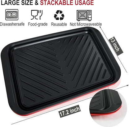 Large Grilling Prep and Serve Trays, BBQ Platter - Image 5