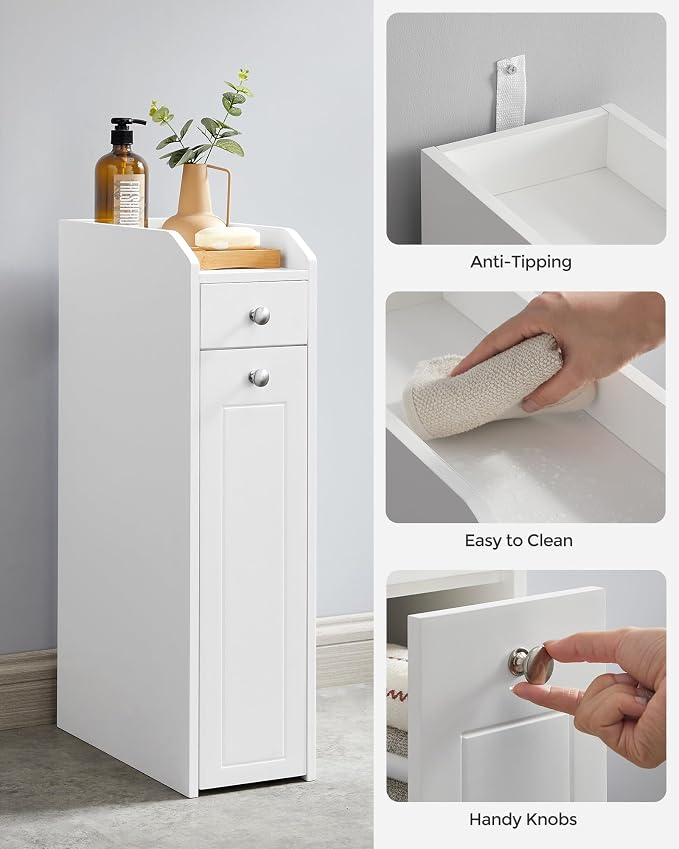 VASAGLE Slim Storage Cabinet, Narrow Storage Organizer - Image 7