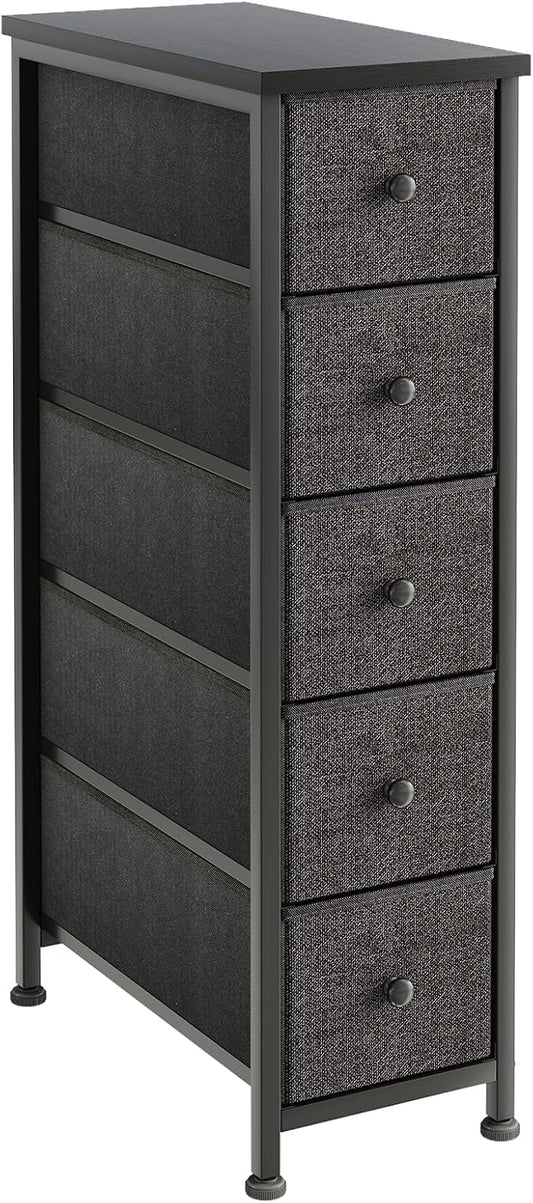 Narrow Dresser, Slim Fabric Dressers Chest of Drawers by COTUBLR