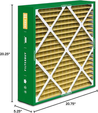 Filterbuy 20x20x5 Air Filter MERV 11 Superior Pet & Allergy Defense, Pleated - Image 10