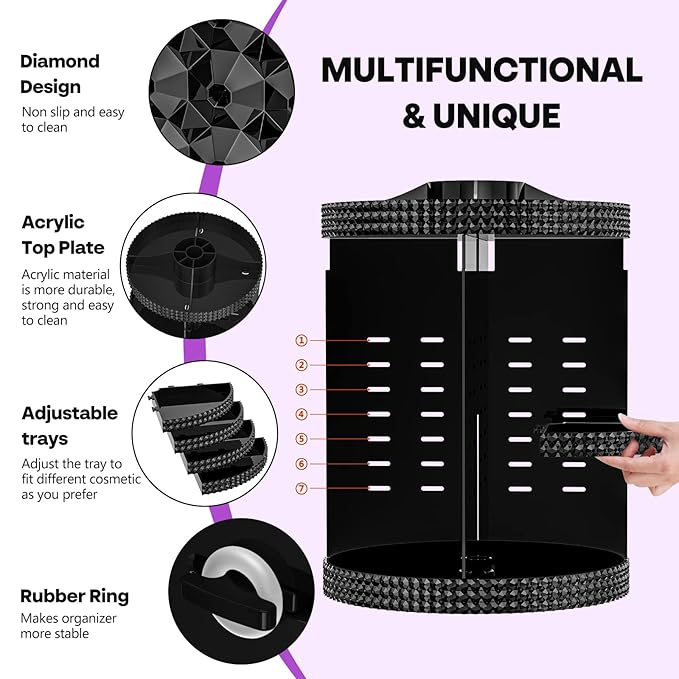 360 Degree Rotating Makeup Organizer - Image 5