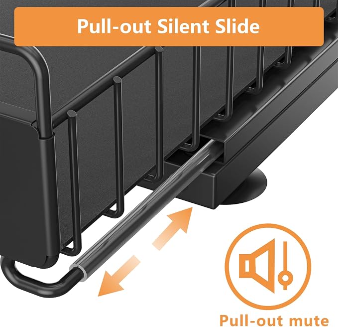 Under Sink Organizer, High Adjustable 2 Tier Under Kitchen Sink Organizer - Image 4