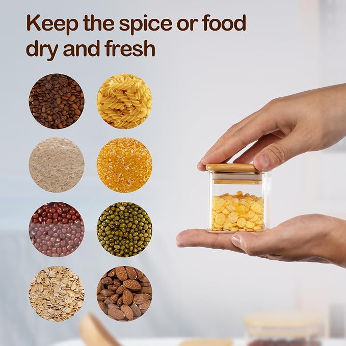D2scrma 4oz Airtight Square Spice Containers - Image 4