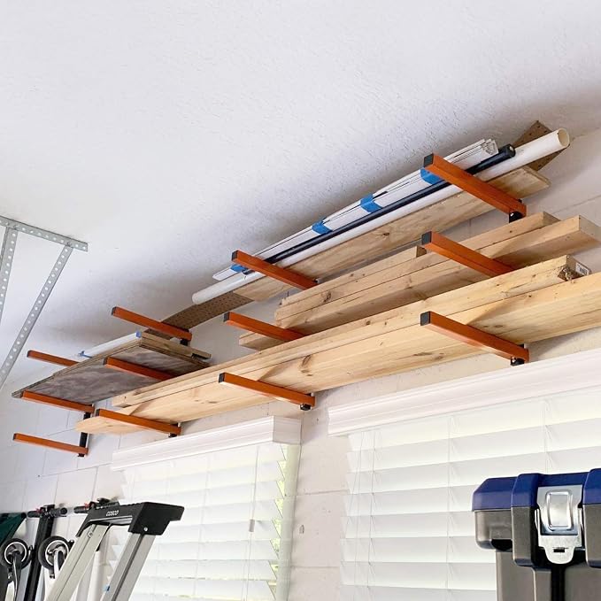 Ultrawall Wall Mount Wood Organizer and Lumber Storage Metal Rack - Image 2