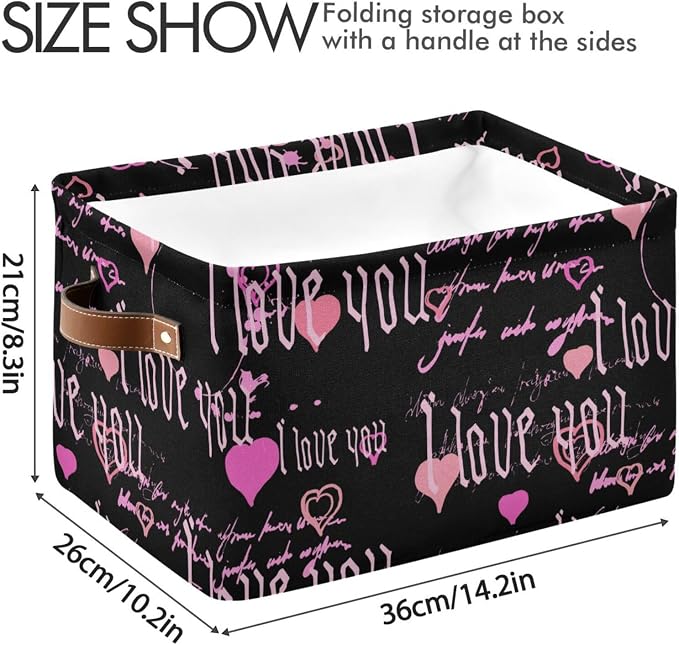 ZAZYXTJ Goth Text Storage Basket - Image 3