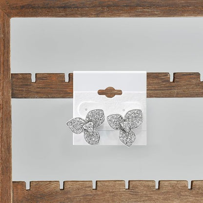 MOOCA 100 pieces of 1.5 x 1.5 inches Plain White Hanging Earring Cards Holder - Image 6