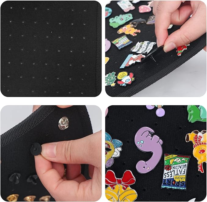 Enamel Pin Display Pages Pin Carrying Case, Pins Collection Storage Organizer - Image 6