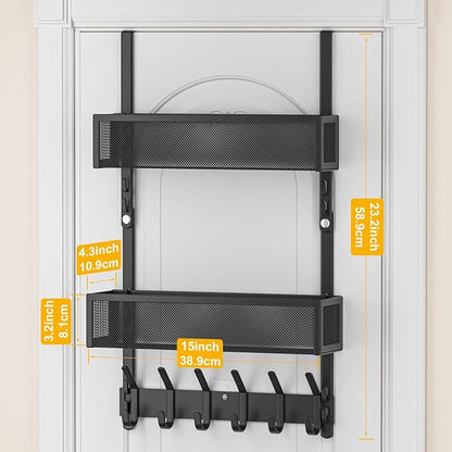 LUCYCAZ Over The Door Hooks Organizer, Door Hanger - Image 3