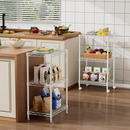 Golpart Small Shelves Storage Wire Metal Adjustable Shelf Unit - Image 2