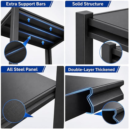 SAWJEC 78" H x 48" W x 18" D Tall Garage Storage Shelves Heavy Duty Unit | 5 - Image 7