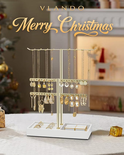 Vlando 2 Tier Jewelry Stand Organizer - Image 2