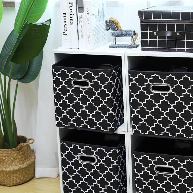 11 Inch Cube Storage Bins, Fabric Cube Organizer Bins - Image 3