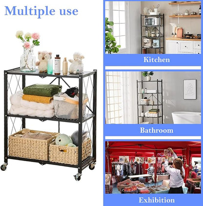3-Tier Foldable Storage Shelf - Image 8