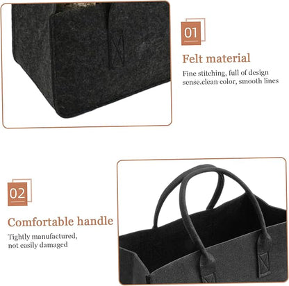 Felt Storage Bins 2Pcs 20x10x10 Inch Large Capacity Felt Basket - Image 5