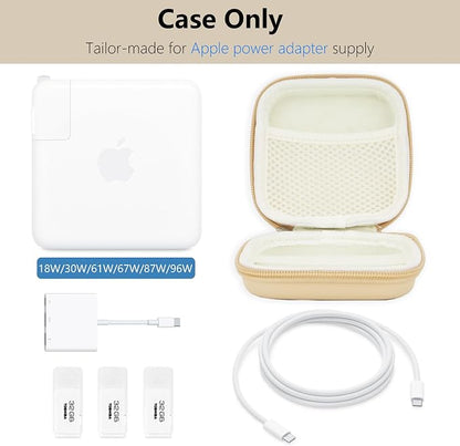 Charger Case for Macbook, Portable Tech Electronic Organizer Bag, Small Travel - Image 3