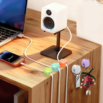 8 Pack Rotatable Cable Clips, Cord Organizer Spring Clip Cord Holder - Image 5