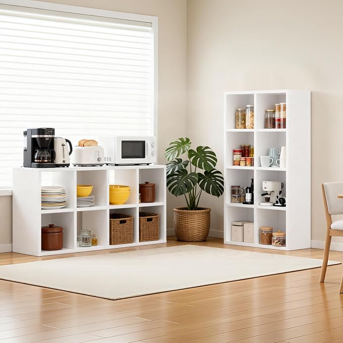 LUCKLIFE 8-Cube Storage Organizer, Stackable Modular Bookcase Shelf - Image 8