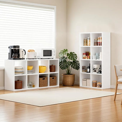 LUCKLIFE 8-Cube Storage Organizer, Stackable Modular Bookcase Shelf - Image 7