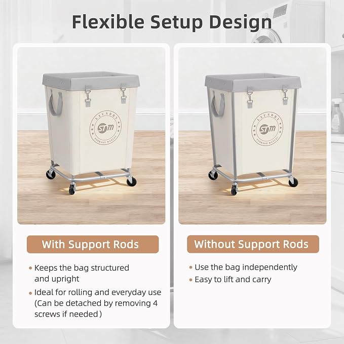 STORAGE MANIAC Commercial Laundry Hamper - Image 5