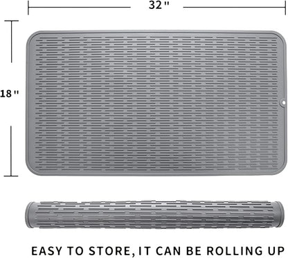 Silicone Dish Drying Mat for Multiple Usage, Easy clean, Eco-friendly, - Image 2