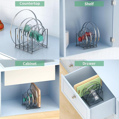 Pot Lid Organizer Rack, 1.6in Wide Cutting Board Organizer - Image 6