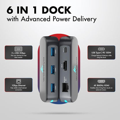 Type C 6 in 1 Wozoyo Docking Station - Image 4
