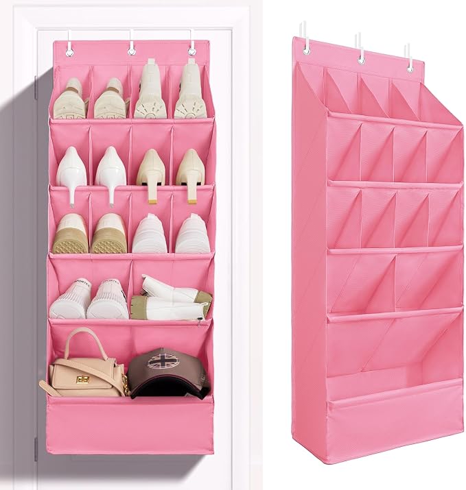 FENTEC 1 Pack Over-the-Door-Shoe-Organizers, Hanging Shoe Organizers by Fentec