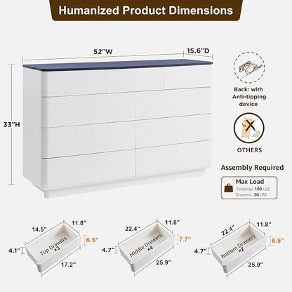 ACCOHOHO Modern 9 Drawer Dresser - Image 2