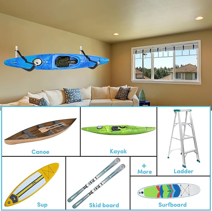 Kayak Storage Rack, Kayak Rack for Garage, Kayak Wall Mount Kayak Wall Rack - Image 7
