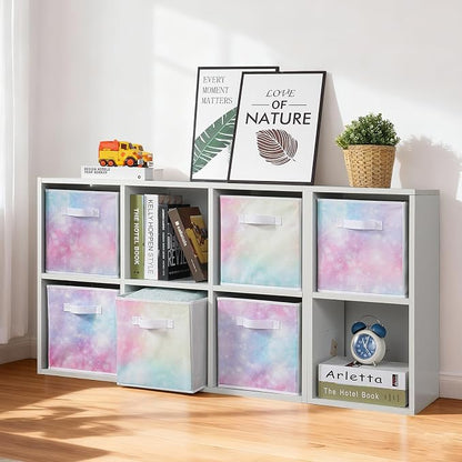 Stero Fabric Storage Cubes, 6 Pack Foldable Storage Bins - Image 6