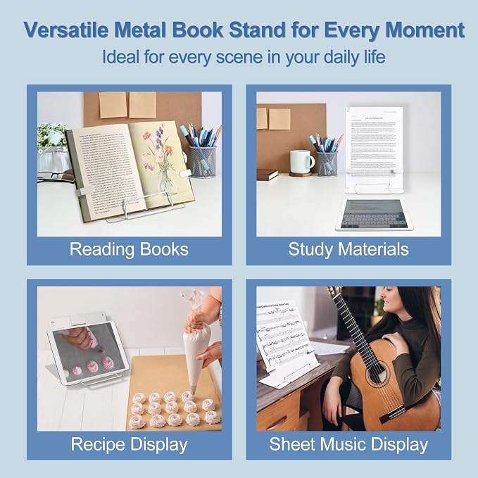 Metal Desk Book Stand for Reading - Image 8
