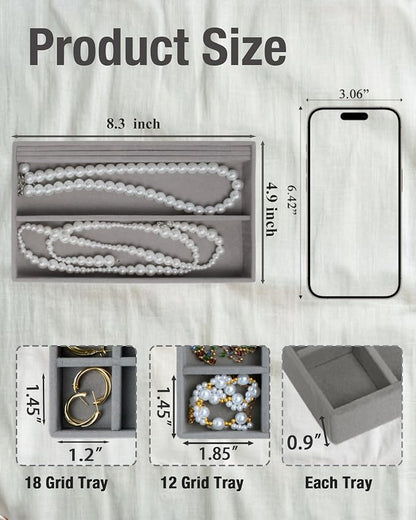 Velvet Jewelry Trays, Jewelry Organizer - Image 3