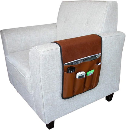IPENNY No-slip Leather Sofa Couch Remote Control Holder Chair Armrest Caddy - Image 2