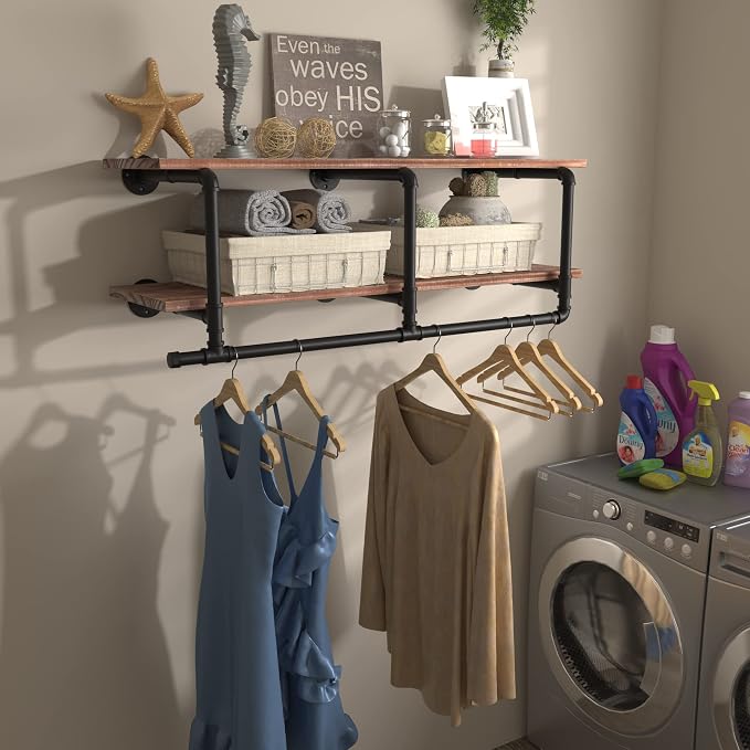 Industrial Pipe Clothing Rack - Image 4