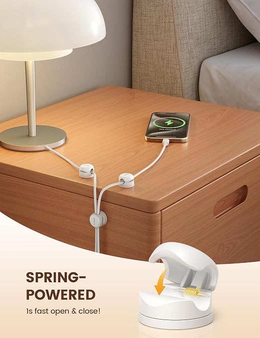6Pack Rotatable Cord Organizer Cable Clips - Image 5