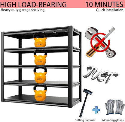 Industrial Storage Rack, Heavy-Duty Steel Shelving Unit - Image 8