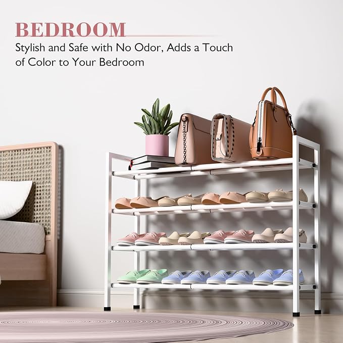 Bumusty 4-Tier Expandable Shoe Rack - Image 4