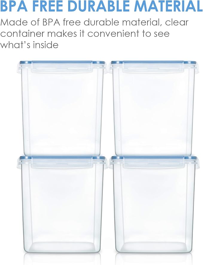 Vtopmart Food Storage Containers 2.5L / 84.5oz, 4 Pieces BPA Free Plastic - Image 6