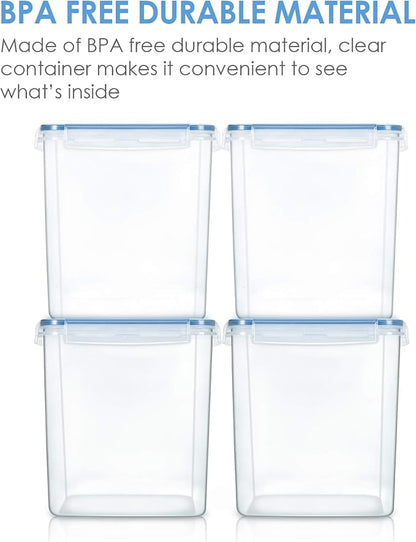 Vtopmart Food Storage Containers 2.5L / 84.5oz, 4 Pieces BPA Free Plastic - Image 6