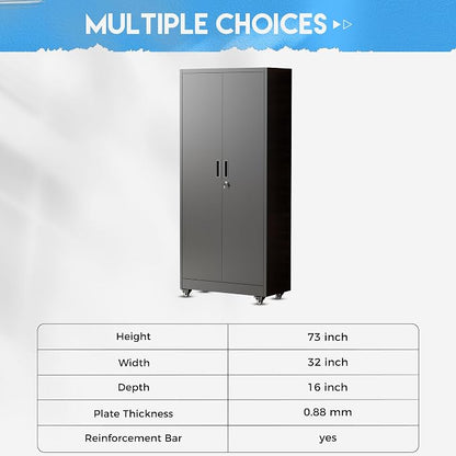 Greenvelly Metal Garage Storage Cabinet - Image 7
