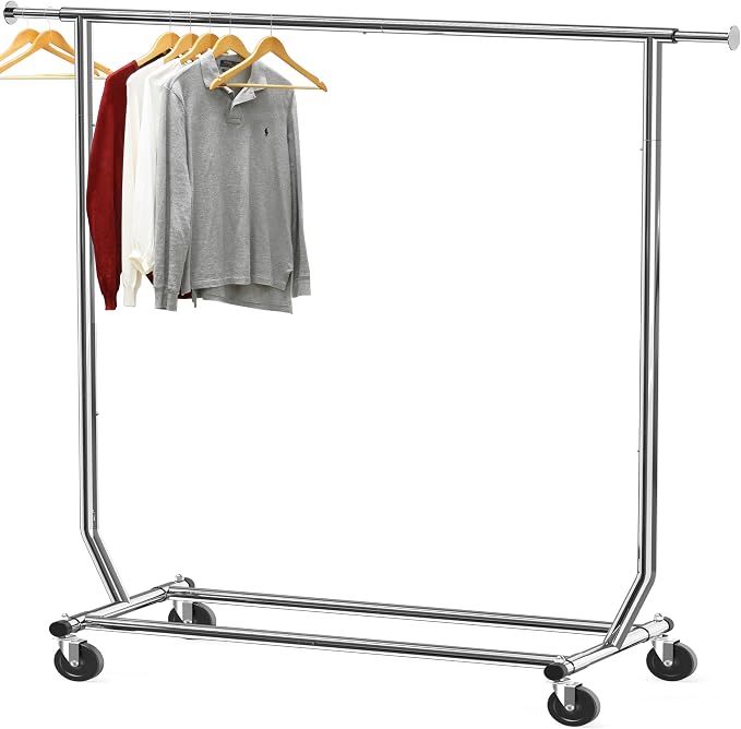 Simple Houseware Supreme Commercial Grade Clothing Garment Rack, Chrome | Holds by SimpleHouseware