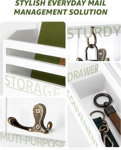 Rebee Vision Decorative Mail Organizer Wall Mount - Image 4