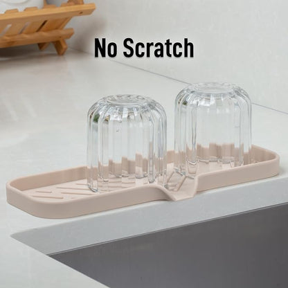 Zulay Kitchen Large Silicone Sponge Holder – Flexible Sink Organizer Tray - Image 7