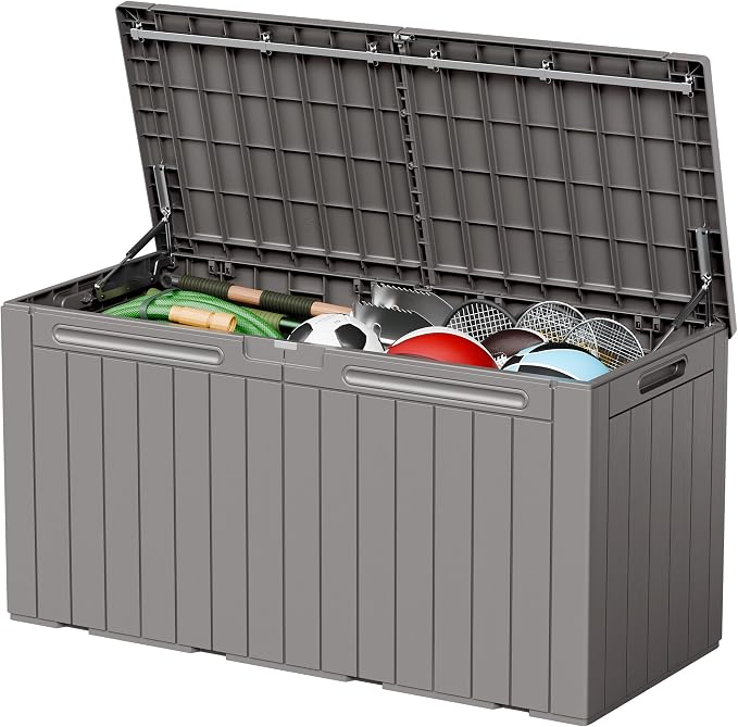 110 Gallon Deck Box Outdoor Indoor Waterproof Storage Box by Acurax